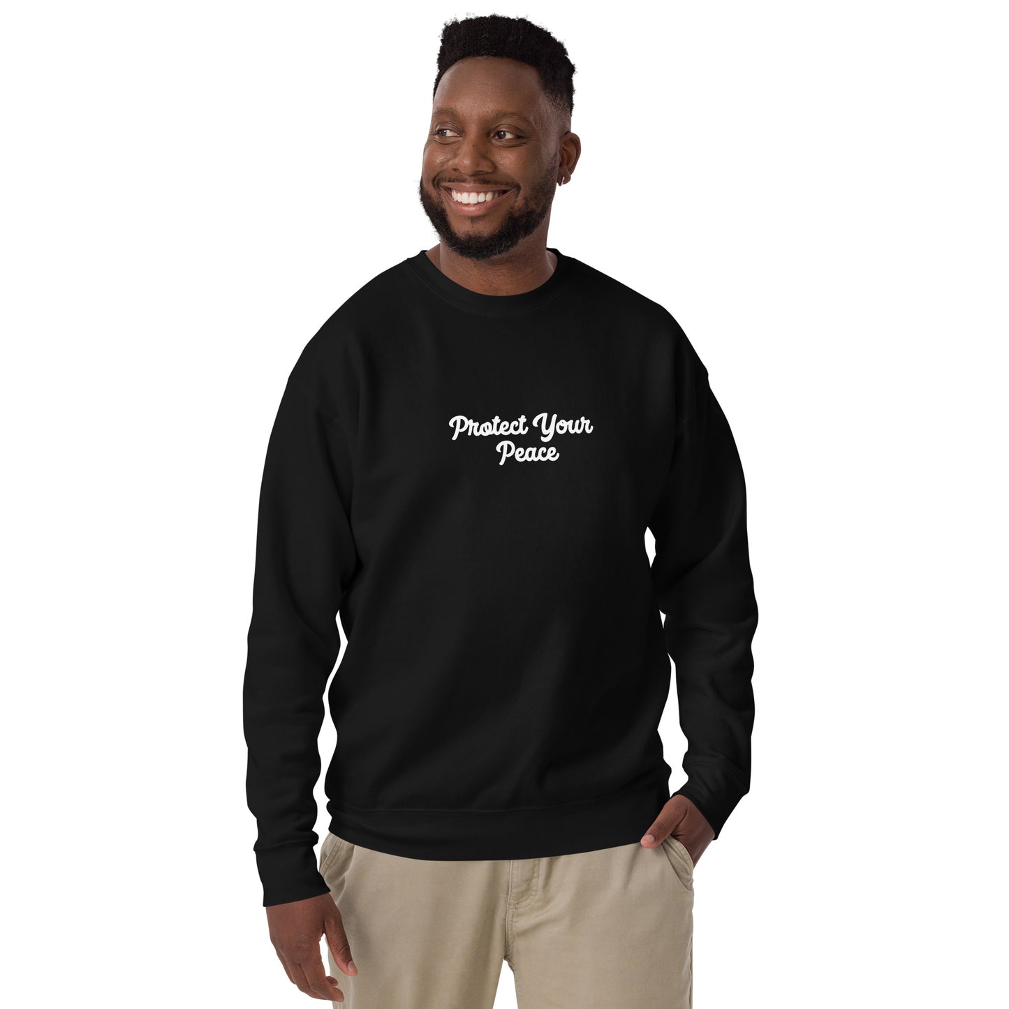 INFINITE - Black Protect "Peace" Premium Crewneck