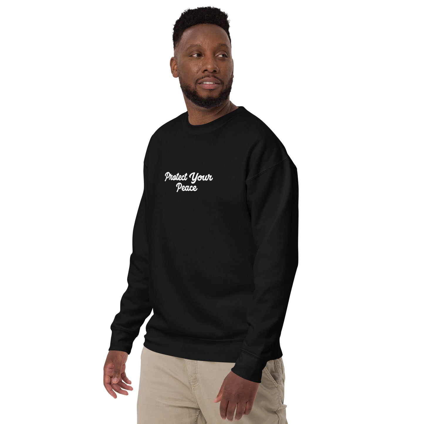 INFINITE - Black Protect "Peace" Premium Crewneck