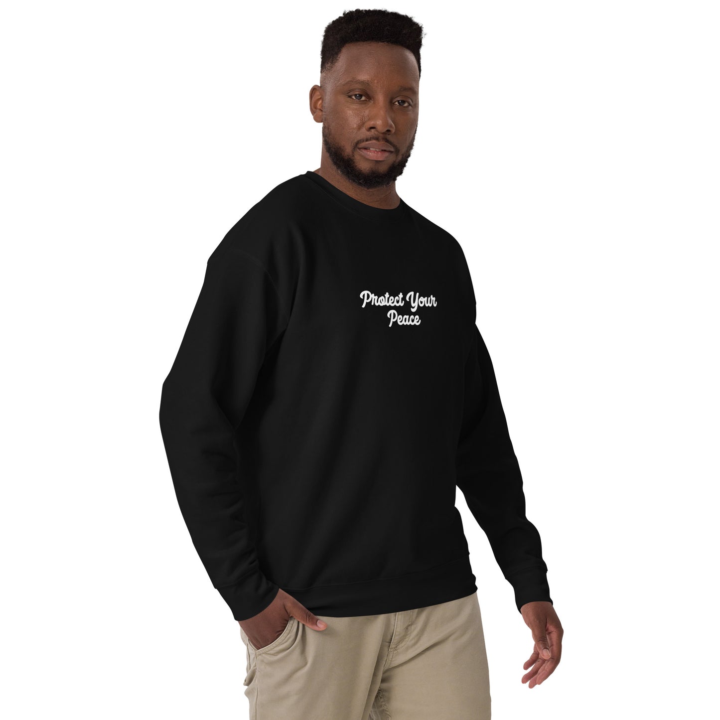 INFINITE - Black Protect "Peace" Premium Crewneck