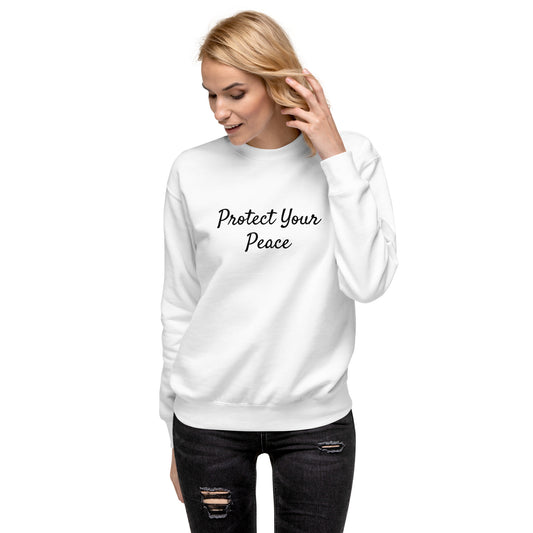 Womens phrase premium sweatshirt white